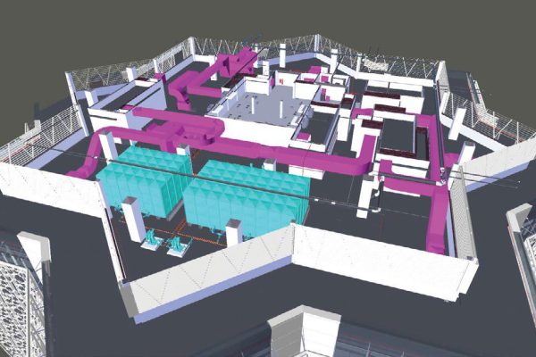 One of the BIM models of Parcel F