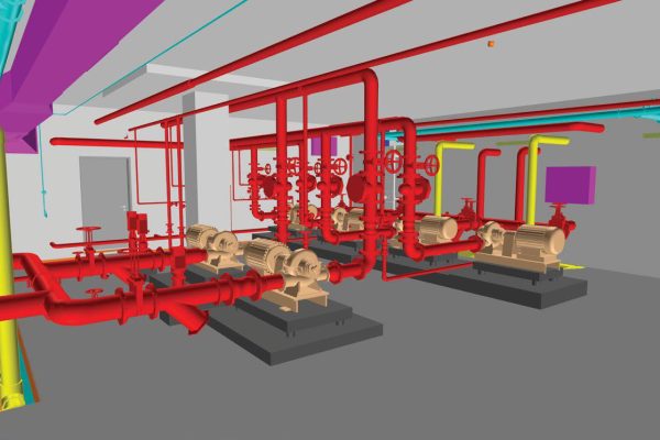 BIMming with Triumph Parcel F, Putrajaya - The BIM model of Parcel F’s pump room