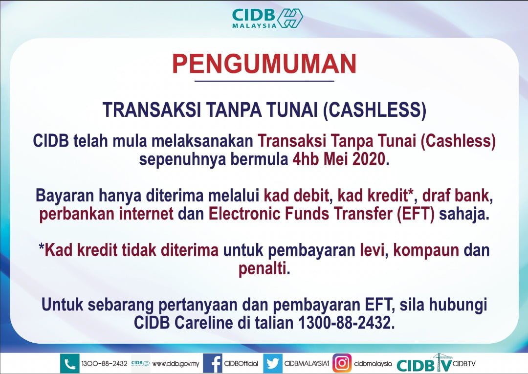 Pengumuman - Transaksi Tanpa Tunai (Cashless) 01