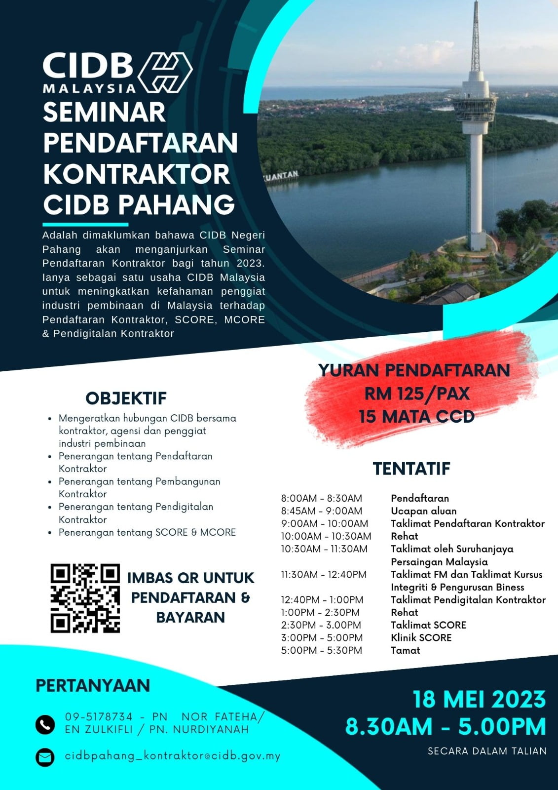 HEBAHAN SEMINAR PENDAFTARAN KONTRAKTOR CIDB PAHANG