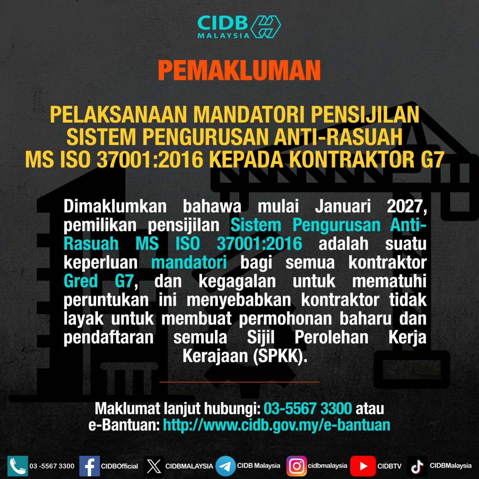 Kontraktor Rasuah Pelaksanaan mandatori Pensijilan Sistem Pengurusan Anti-Rasuah MS ISO ...